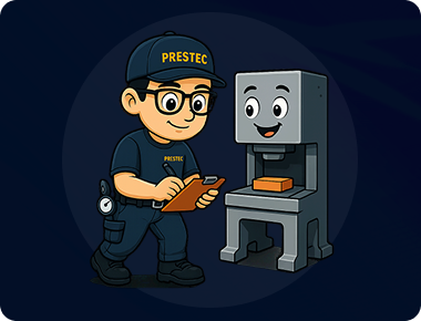 Kiểm Tra Tổng Quát Máy Dập – Phát Hiện Sớm Rủi Ro với PRESTEC