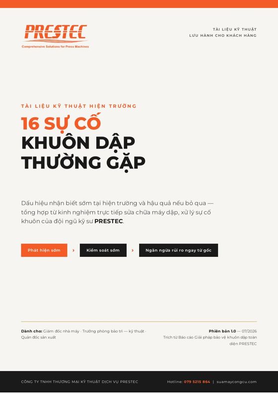 Bìa tài liệu 16 sự cố khuôn dập thường gặp