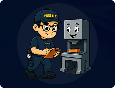 Quy trình kiểm tra máy dập chuyên nghiệp PRESTEC